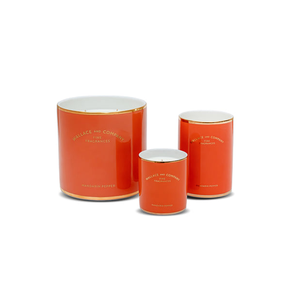 Mandarin Pepper Porcelain Candle