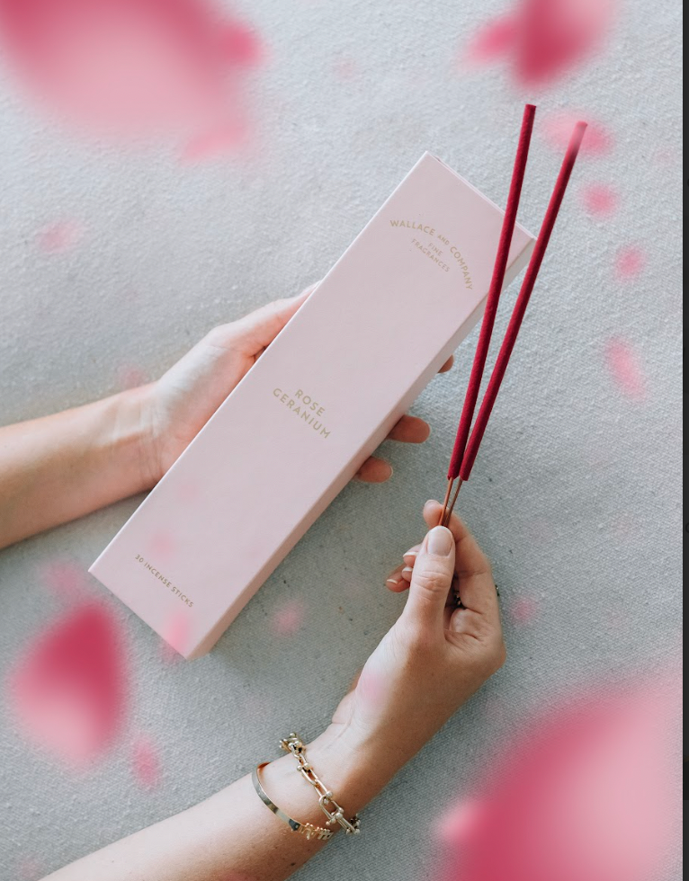 Rose Geranium Luxury Incense Sticks