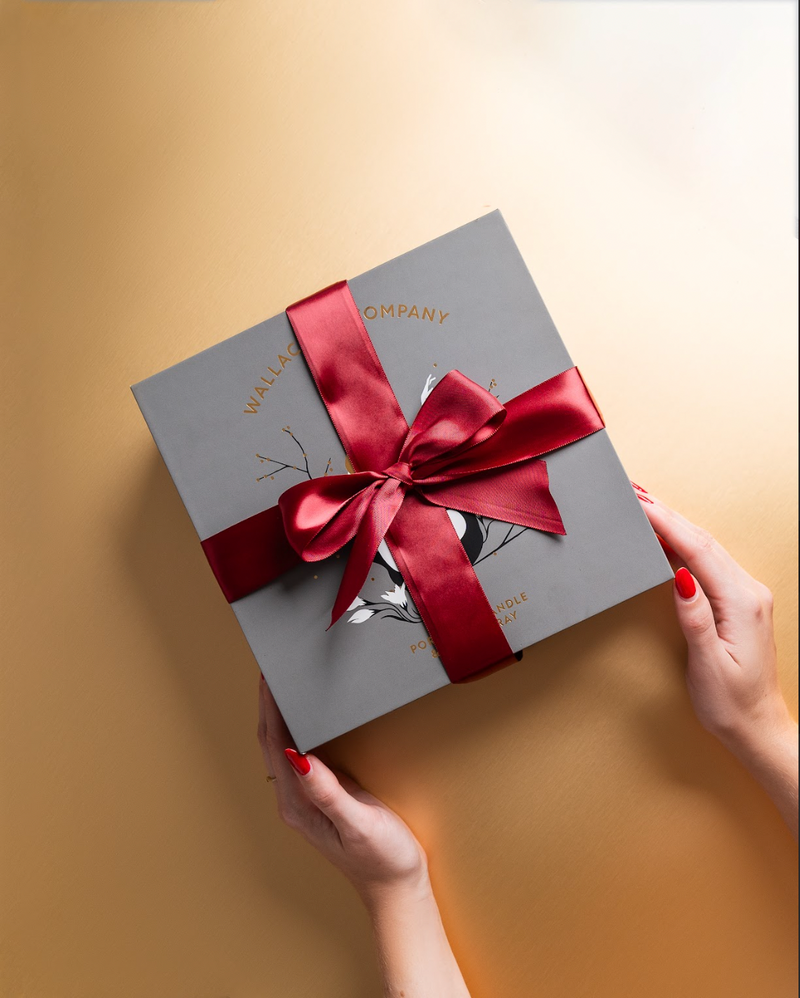 Winter Whimsy Room Spray & Porcelain Candle Set