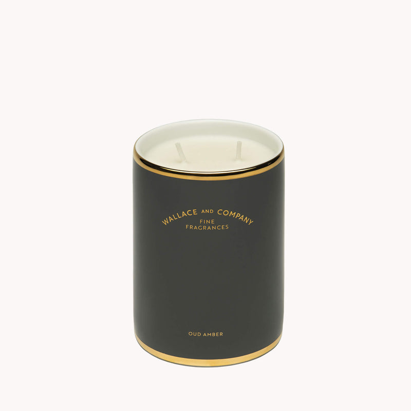 Oud Amber Porcelain Candle