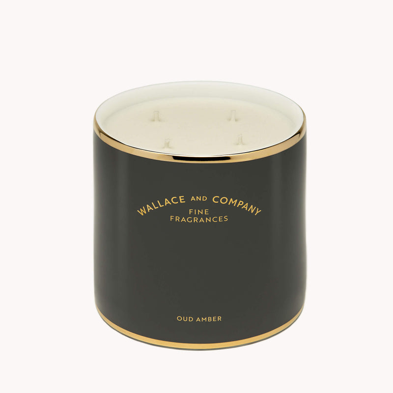 Oud Amber Porcelain Candle